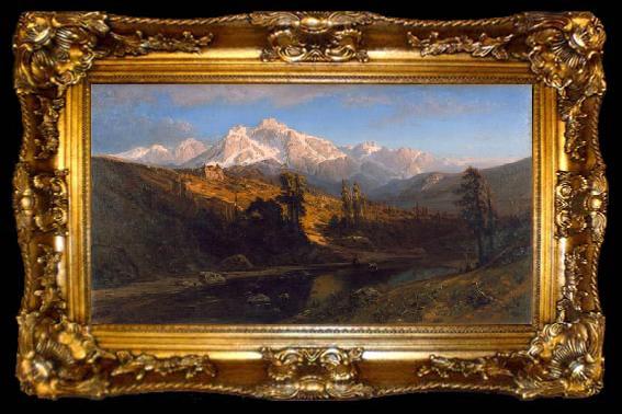 framed  William Keith Sierra Nevada Mountains, ta009-2