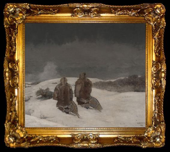 framed  Winslow Homer Below Zero, ta009-2