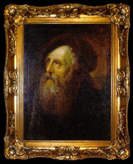 framed  antoine pesne Portrait of an Old Jew, ta009-2