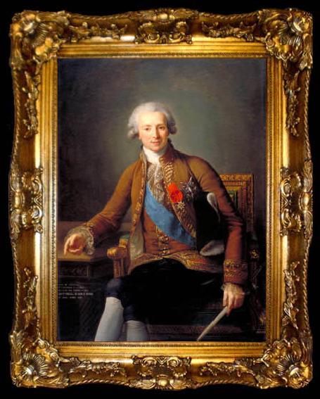framed  elisabeth vigee-lebrun Portrait of the Comte de Vaudreuil, ta009-2