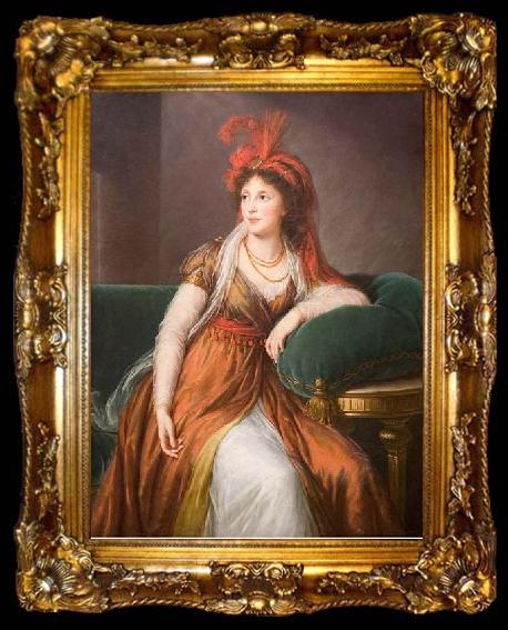framed  elisabeth vigee-lebrun Portrait of Princess Galitzin, ta009-2