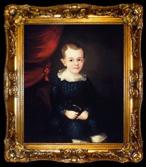 framed  skagen museum Portrait of a Child of the Harmon Family, ta009-2