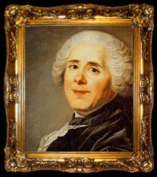 framed  unknow artist Portrait of Pierre de Marivaux, ta009-2