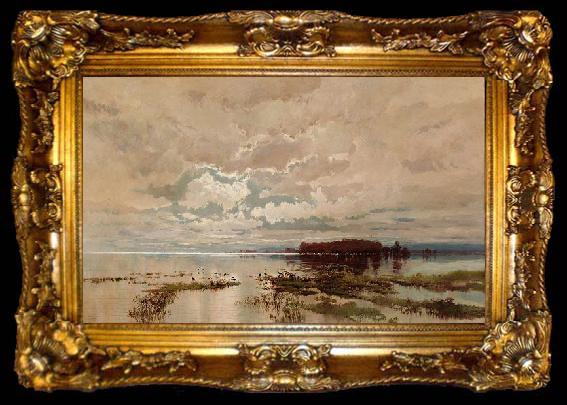 framed  unknow artist The flood in the Darling,, ta009-2