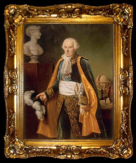 framed  unknow artist Portrait of Pierre Simon Marquis de Laplace, ta009-2