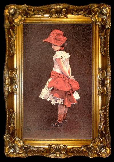 framed  unknow artist The Little Parisienne, ta009-2