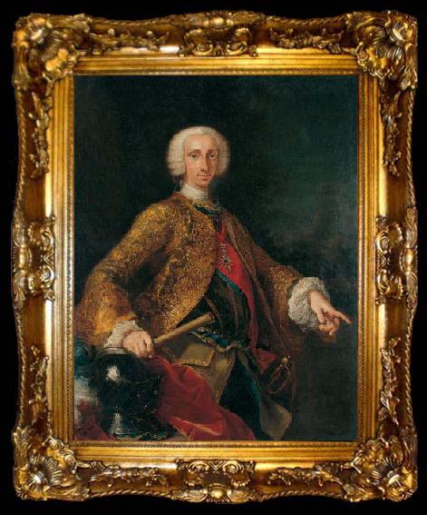 framed  unknow artist Don Carlos de Borbon, rey de las Dos Sicilias, ta009-2
