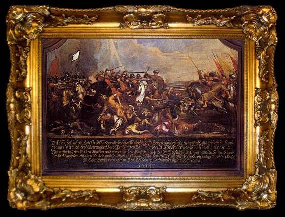 framed  unknow artist The Battle of Saint Gotthard, bavarian oil-painting, ta009-2