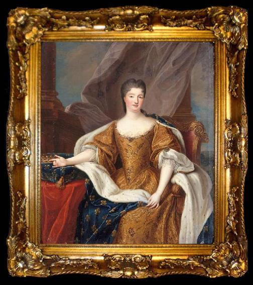 framed  unknow artist Portrait Marie Anne de Bourbon as Princess of Conti, ta009-2