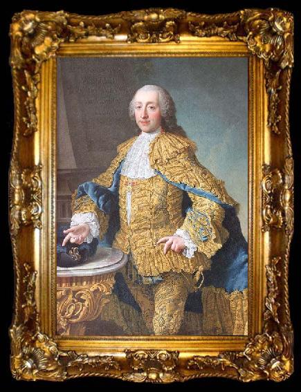 framed  unknow artist Portrait of Wenzel Anton, Prince of Kaunitz-Rietberg, ta009-2
