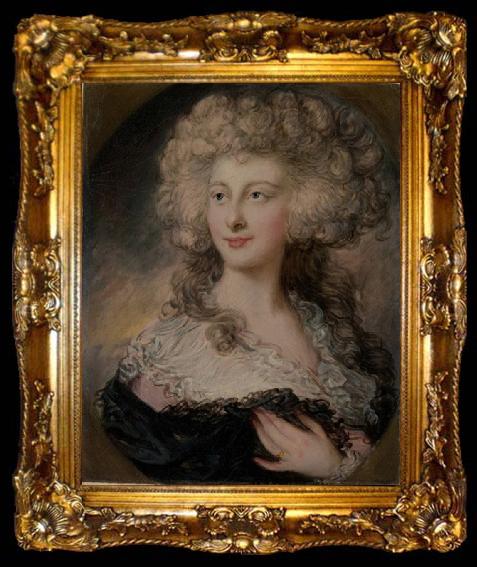 framed  unknow artist Portrait of Anne Elizabeth Cholmley, ta009-2