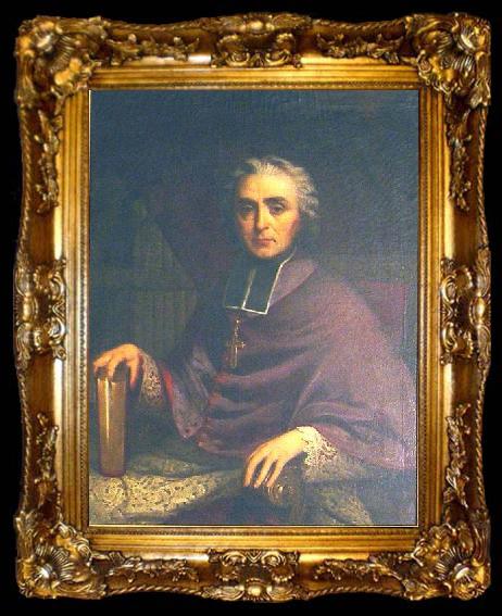 framed  unknow artist Portrait of Jacques Bonne Gigault de Bellefonds, ta009-2