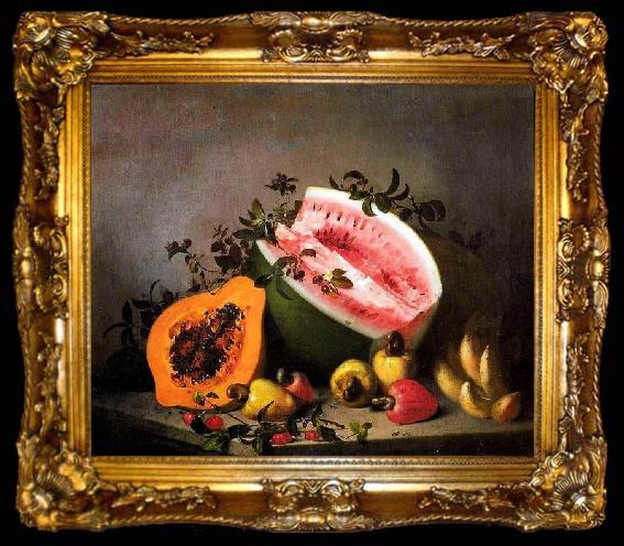 framed  unknow artist Papaya and watermelon, ta009-2