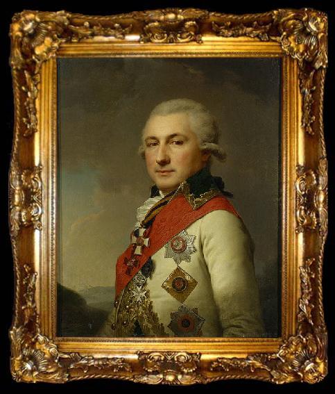 framed  unknow artist Portrait of Admiral Osip Mikhailovich de Ribas (Jose de Ribas), ta009-2