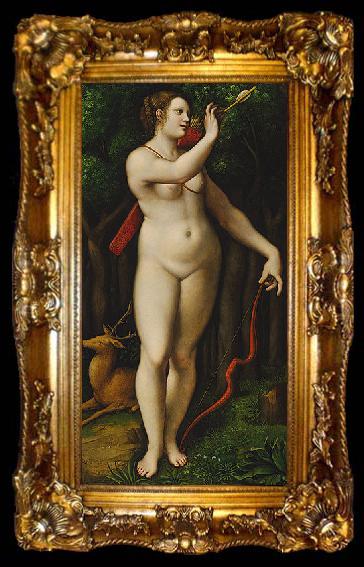 framed  unknow artist Diana the Huntress, after 1526 Giampietrino, ta009-2