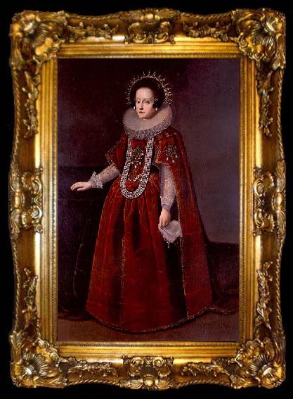 framed  unknow artist Portrait of Queen Constance of Austria, ta009-2