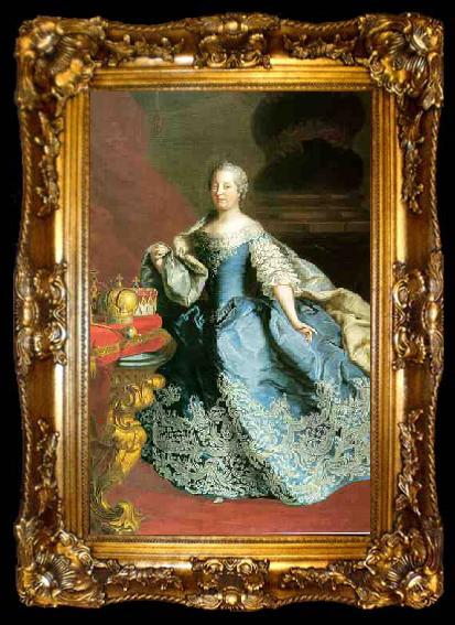 framed  unknow artist Portrait of Maria Theresia, ta009-2