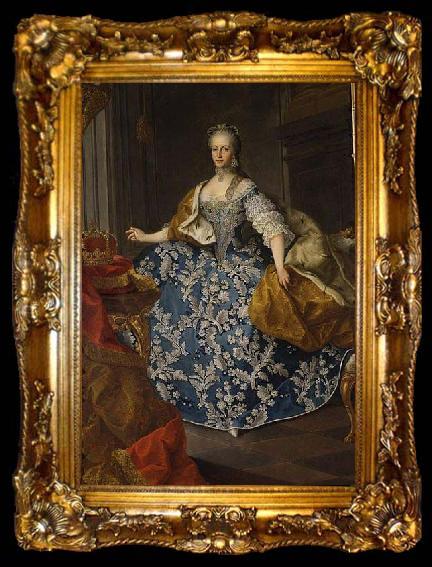 framed  unknow artist Portrait of Maria Josepha of Bavaria Holy Roman Empress, ta009-2