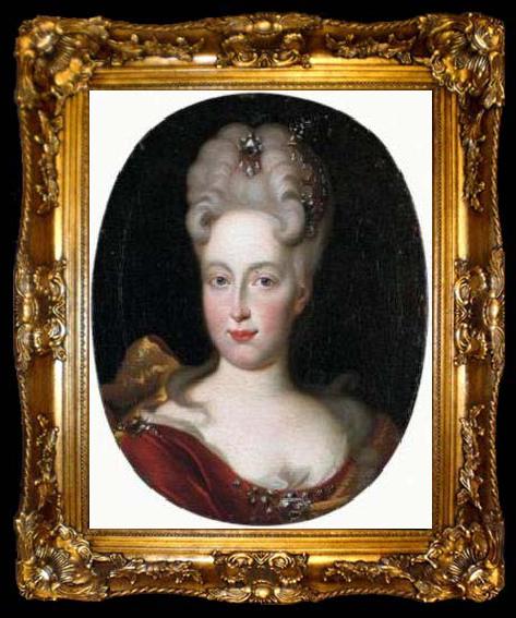 framed  unknow artist Portrait of Anna Maria Luisa de