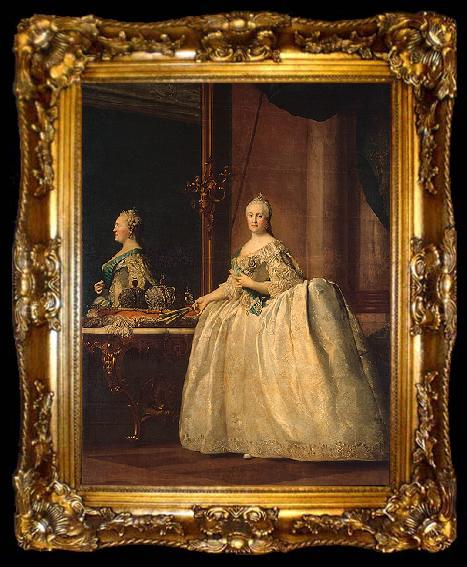 framed  unknow artist Catherine II of Russia in the mirror, ta009-2