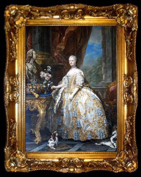 framed  unknow artist Marie Leczinska, Reine de France, ta009-2