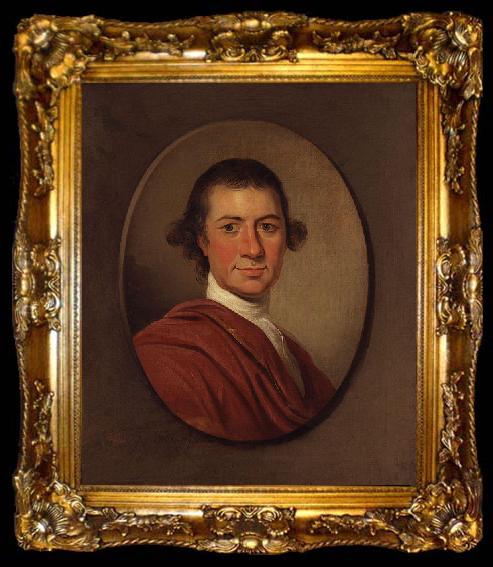 framed  unknow artist Portrait of George Pigot, Baron Pigot, ta009-2