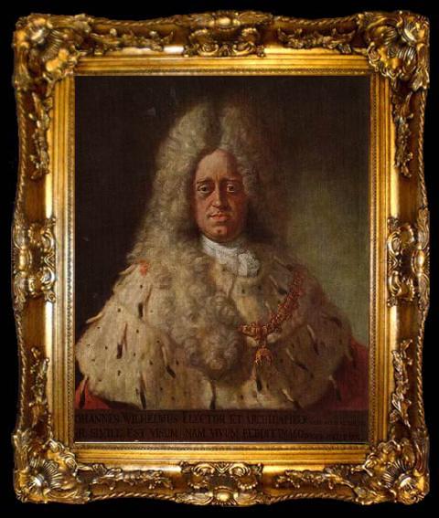 framed  unknow artist Portrait of Johann Wilhelm, Elector Palatine, ta009-2