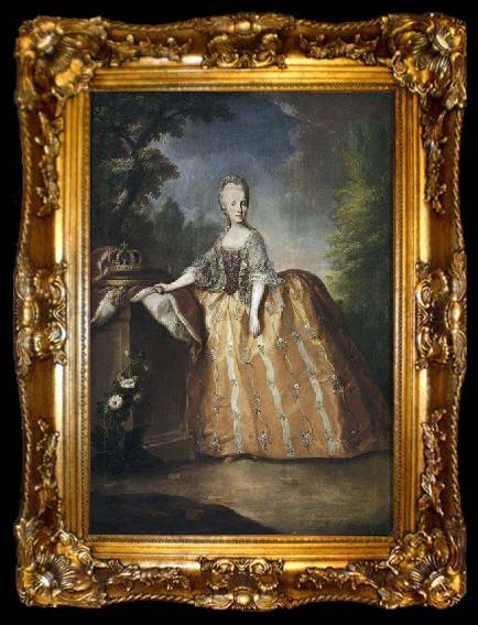 framed  unknow artist Portrait of Maria Luisa of Spain, ta009-2