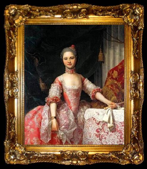 framed  unknow artist Portrait of Maria Luisa de Parma, ta009-2