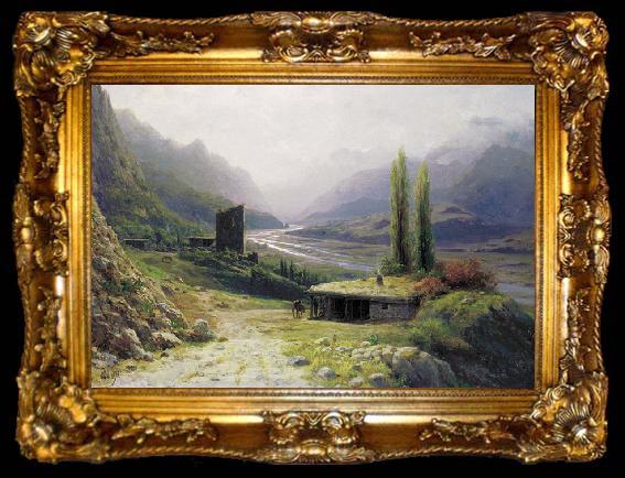 framed  unknow artist Kavkaz Landscape, ta009-2