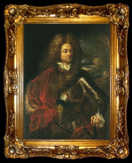 framed  unknow artist Portrait du colonel Albert Manuel, ta009-2