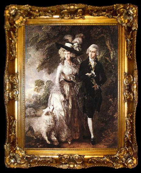 framed  unknow artist Mr and Mrs William Hallett, ta009-2