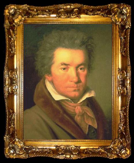 framed  unknow artist Portrait de Ludwig van Beethoven en 1815, ta009-2