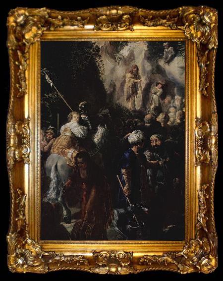 framed  unknow artist Predigt Johannes des Taufers, ta009-2