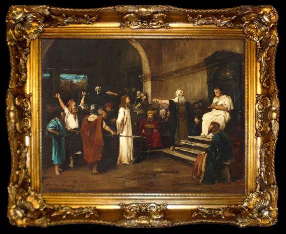 framed  unknow artist Le Christ devant Pilate, ta009-2