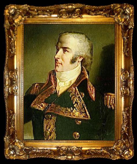 framed  unknow artist Charles Rene Magon (1763-1805), contre-amiral, ta009-2