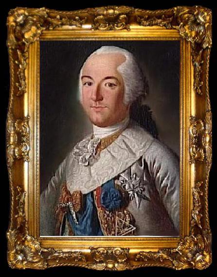 framed  unknow artist Portrait of Philippe of Orleans as with the insigniae of the Grand Orient de France, ta009-2