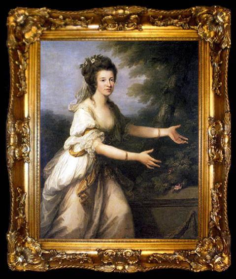 framed  unknow artist Friederike Juliane von Reventlow (1762-1816), Mazenin, ta009-2