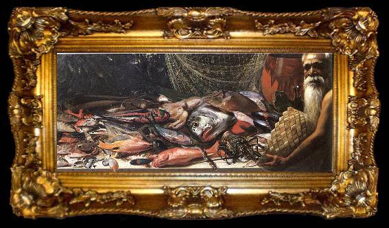 framed  unknow artist Study of Hawaiian Fish, ta009-2