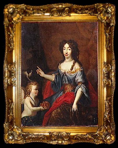 framed  unknow artist Portrait de Marie Anne Victoire de Baviere, dauphine de France, ta009-2