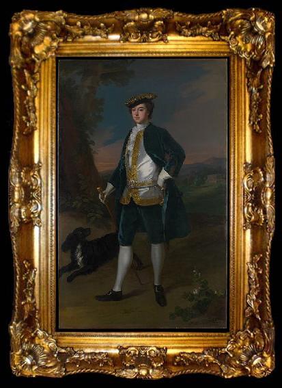 framed  unknow artist Portrait of Sir James Dashwood, ta009-2