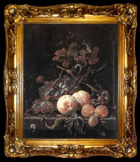 framed  Abraham Mignon Still-Life with Fruits, ta009-2