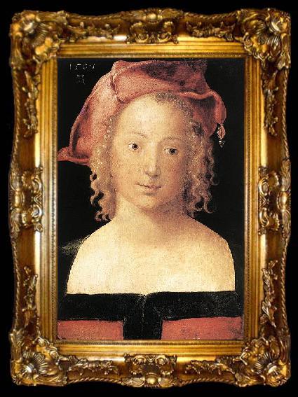 framed  Albrecht Durer Portrait of a Young Girl, ta009-2