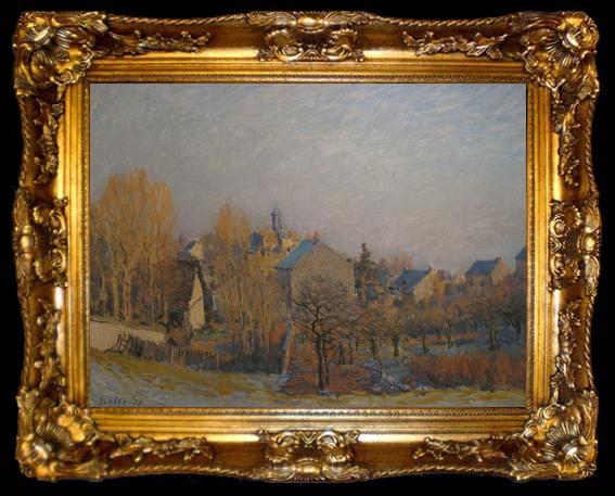 framed  Alfred Sisley Frosty Morning in Louveciennes, ta009-2