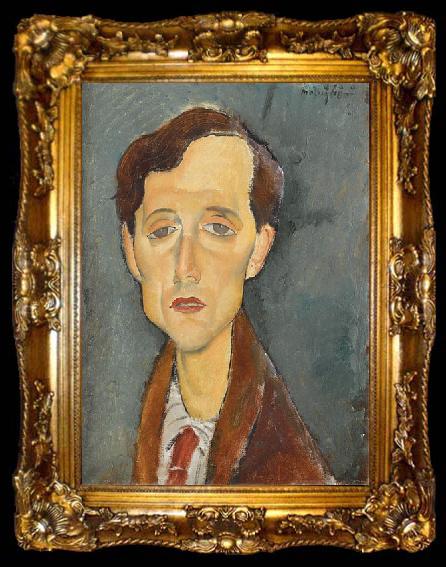 framed  Amedeo Modigliani Frans Hellens, ta009-2