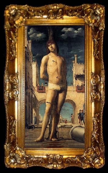 framed  Antonello da Messina St Sebastian, ta009-2
