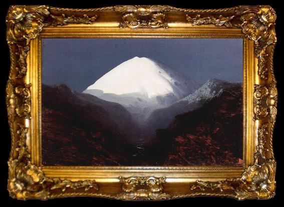 framed  Archip Iwanowitsch Kuindshi Der Elbrus, Mondnacht, ta009-2