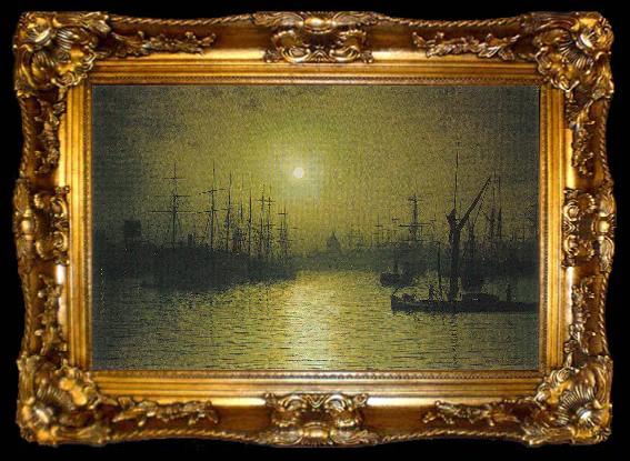 framed  Atkinson Grimshaw Thames, ta009-2