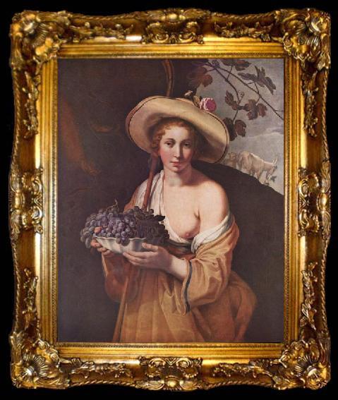 framed  BLOEMAERT, Abraham Shepherdess with Grapes, ta009-2