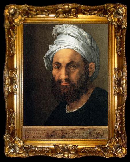 framed  Baccio Bandinelli Portrait of Michelangelo, ta009-2